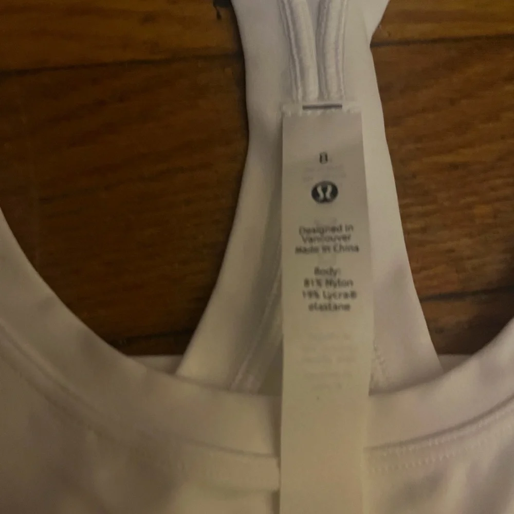 Lululemon Cream Racerback Tank - Picture 2 of 2
